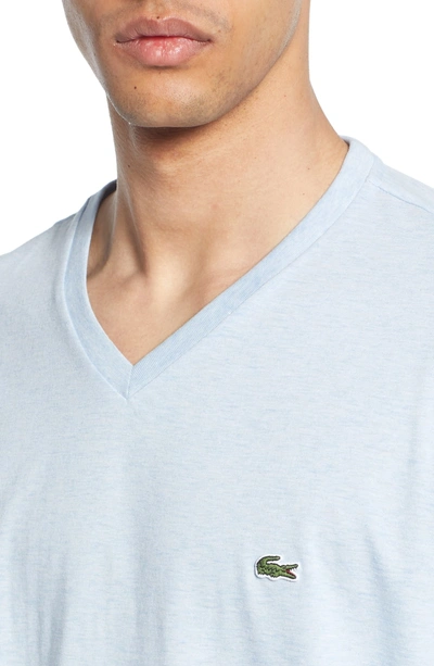Shop Lacoste V-neck T-shirt In Lutea Chine