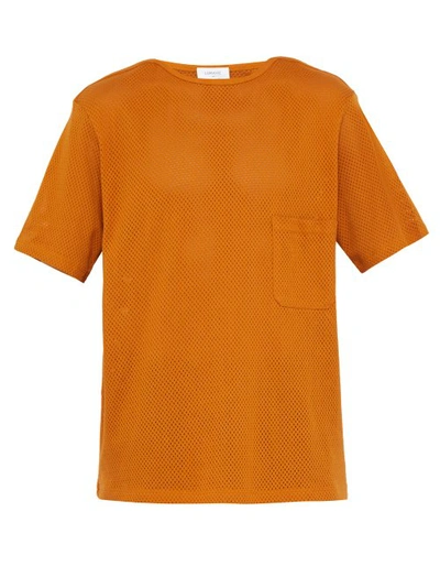 Sunspel X Lemaire Perforated Cotton-jersey T-shirt In Orange | ModeSens