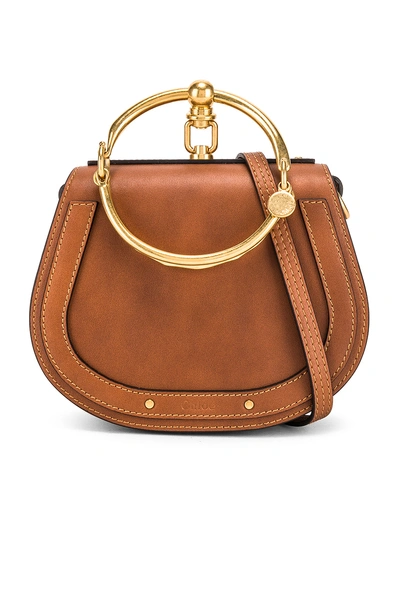 Shop Chloé Small Nile Calfskin & Suede Bracelet Bag