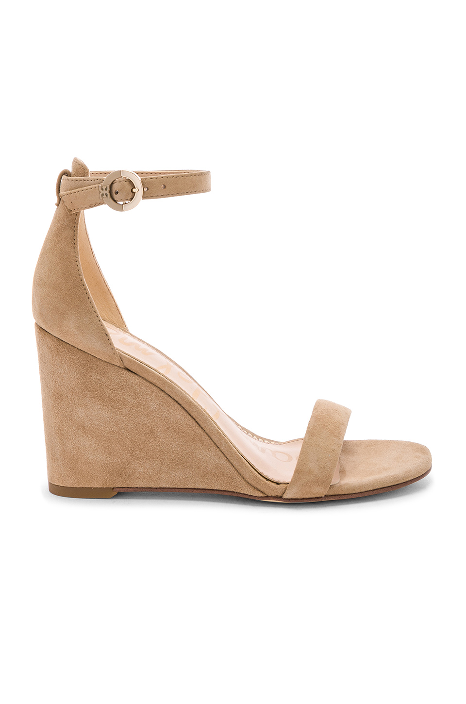 Sam Edelman Neesa Heel In Beige. In Oatmeal Suede | ModeSens