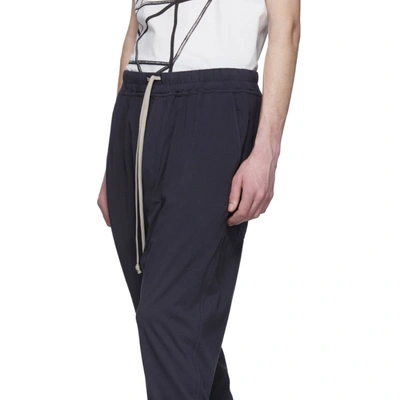 Shop Rick Owens Drkshdw Indigo Prisoner Drawstring Lounge Pants In Indigo 146