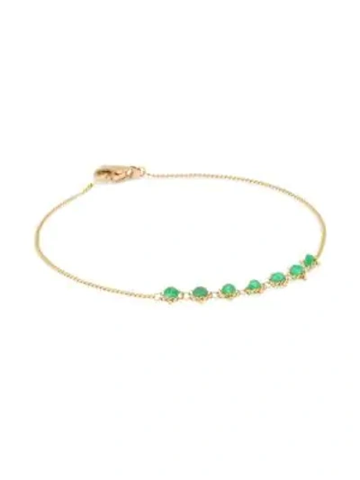 Shop Amali Emerald & 18k Yellow Gold Bracelet