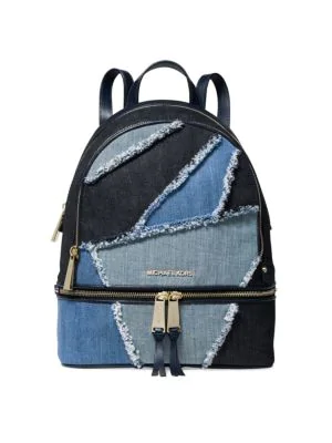 mk denim backpack