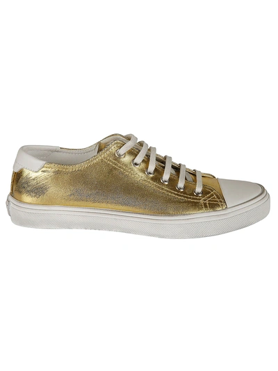 Shop Saint Laurent Bedford Sneakers In Oro+nero/blanc Optique