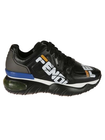 Shop Fendi Mania Platform Sneakers In B.ice/caipir/blueber