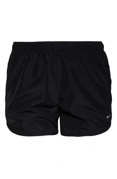 Shop Nike Dry Tempo High Rise Running Shorts In Black/ Black/ Black/ Wolf Grey