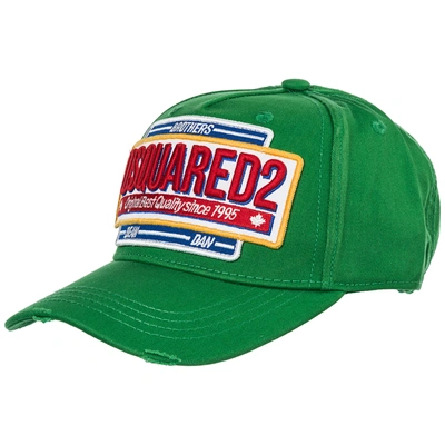 Shop Dsquared2 Adjustable Men's Cotton Hat Baseball Cap In Green