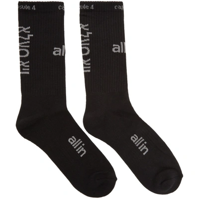 Shop All In Black And Grey Capsule 4 Socks In Black/grey
