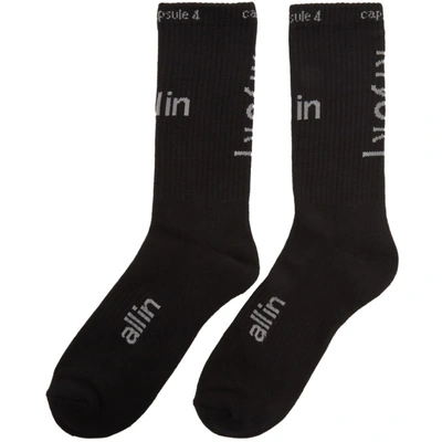Shop All In Black And Grey Capsule 4 Socks In Black/grey