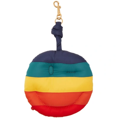 Shop Anya Hindmarch Multicolor Giant Chubby Wink Charm Keychain In Yellow