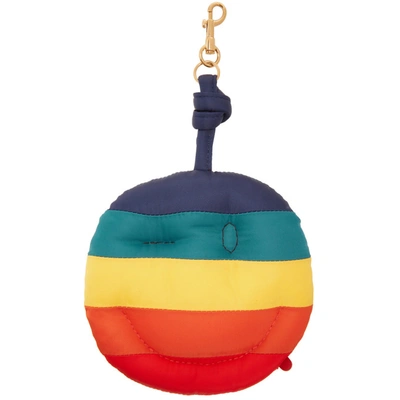 Shop Anya Hindmarch Multicolor Giant Chubby Wink Charm Keychain In Yellow