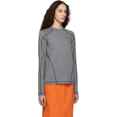 Shop Gmbh Grey Recycled Mono Long Sleeve T-shirt In 11 Grey