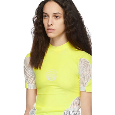 Shop Gmbh Yellow Recycled Technical T-shirt In 51 Yellow