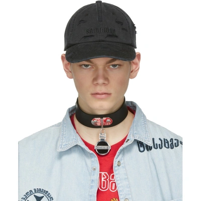 Vetements Black Saturday Weekday Cap In Saturday