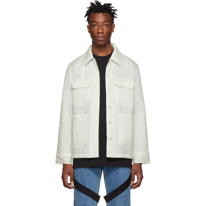 white workwear jacket