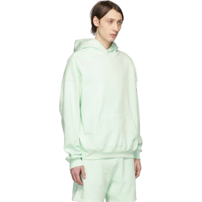 ESSENTIALS ESSENTIALS SSENSE EXCLUSIVE GREEN FLEECE HOODIE 