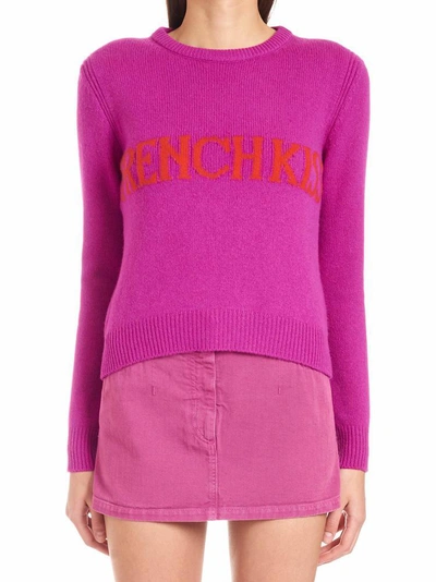 Shop Alberta Ferretti French Kiss Sweater In Purple