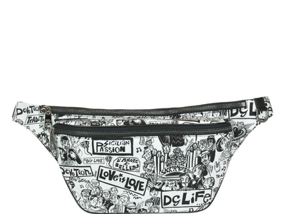 Shop Dolce & Gabbana Cartoon Print Crossbody Bag In Multi