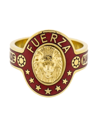 Shop Foundrae Strength Cigar Band Ring In Ylwgold