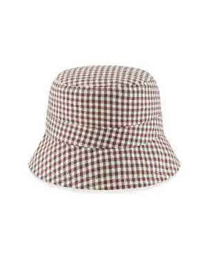 gingham sun hat