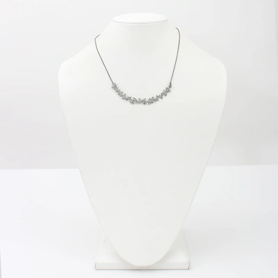 Shop Colette Jewelry Diamond Pattern Necklace In Whtgold