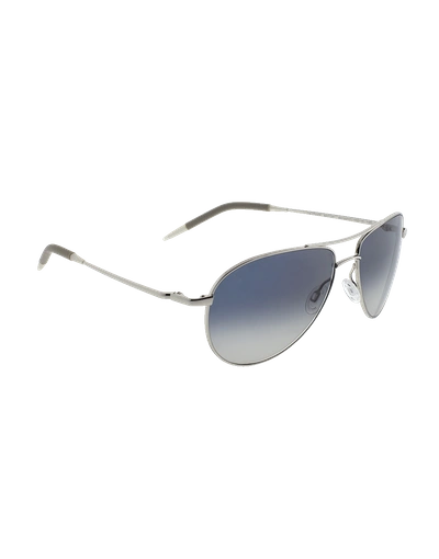 Shop Oliver Peoples Benedict 59 Aviator Sunglasses In Silver
