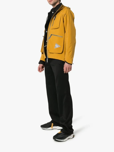 Shop And Wander Yellow Zipped Pocket Windbreaker Jacket In 06 Yellow Gold