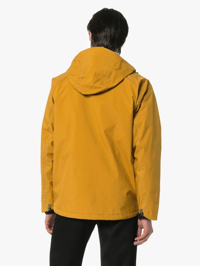 Shop And Wander Yellow Zipped Pocket Windbreaker Jacket In 06 Yellow Gold