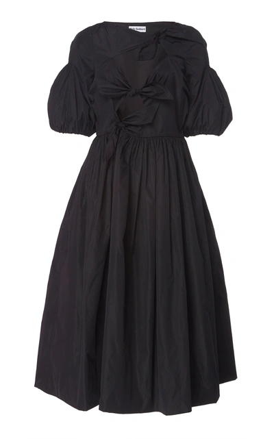 Shop Molly Goddard Sandra Bow Dress In Black