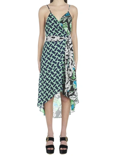 Shop Diane Von Furstenberg Wrap Dress In Multi