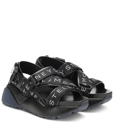 Shop Stella Mccartney Eclypse Platform Sandals In Black