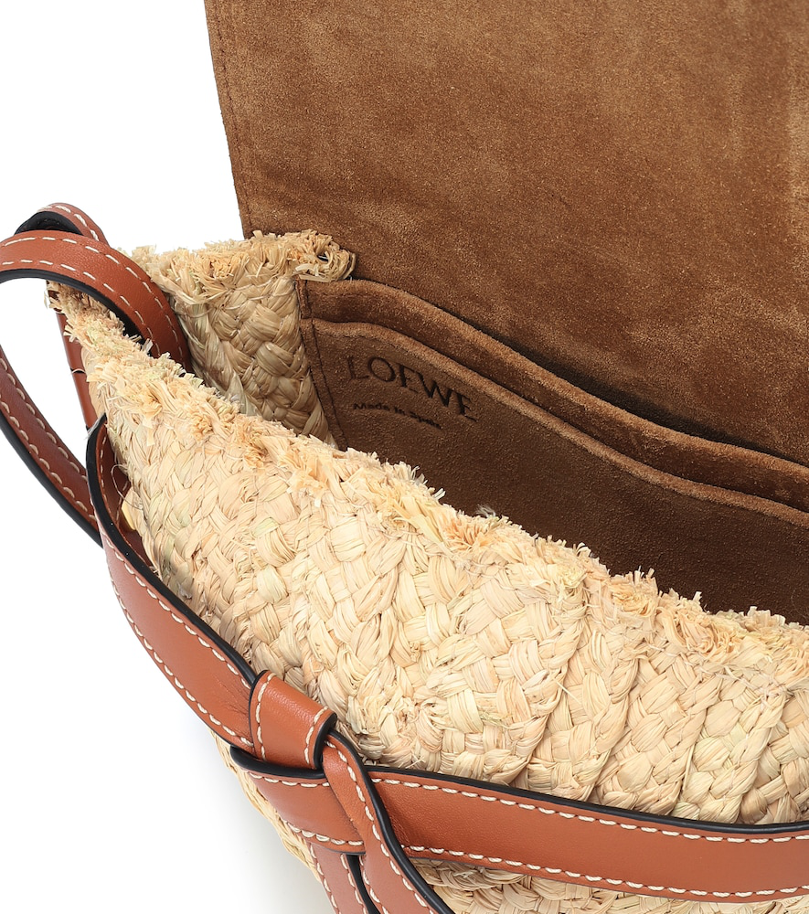 loewe mini raffia bag
