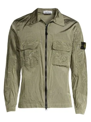 stone island metallic overshirt