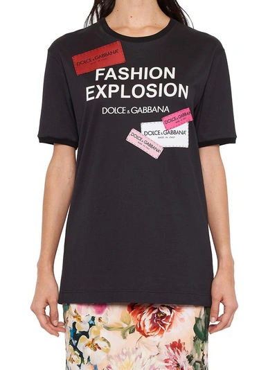 Shop Dolce & Gabbana Fashion Explosion T In Black