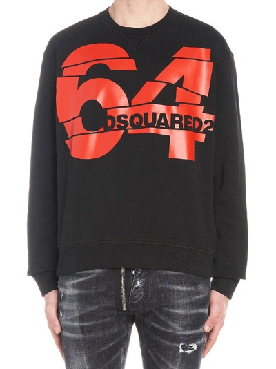 Shop Dsquared2 Logo 64 Sweatshirt In Black