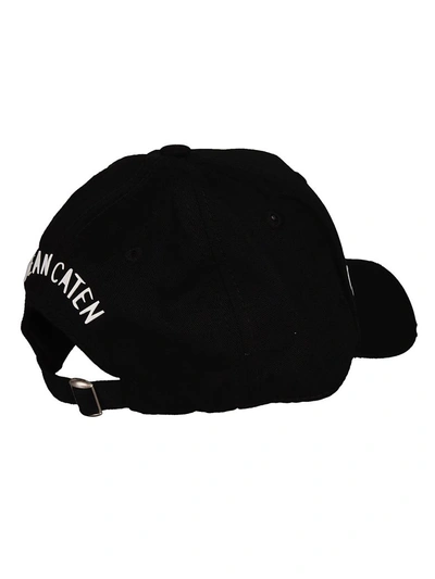 Shop Dsquared2 Dan Caten Baseball Cap In Nero