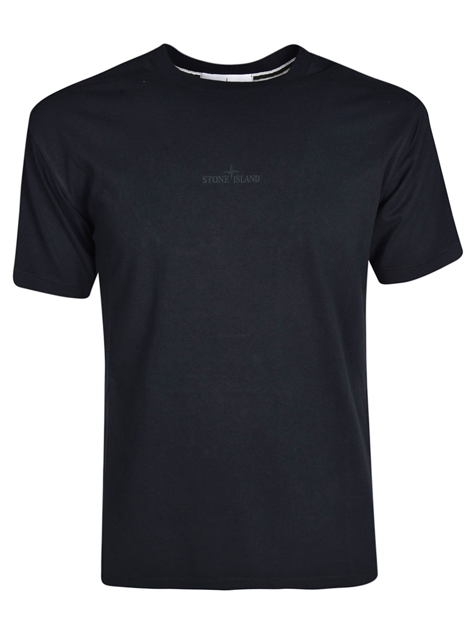 Stone Island Logo Reflective T-shirt In Blu | ModeSens
