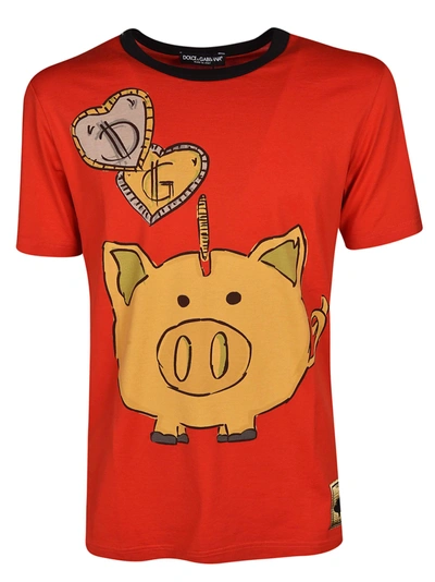 Shop Dolce & Gabbana Chinese New Year T-shirt In Rosso