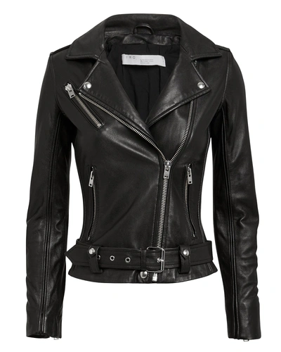 Shop Iro Cara Leather Jacket In Black