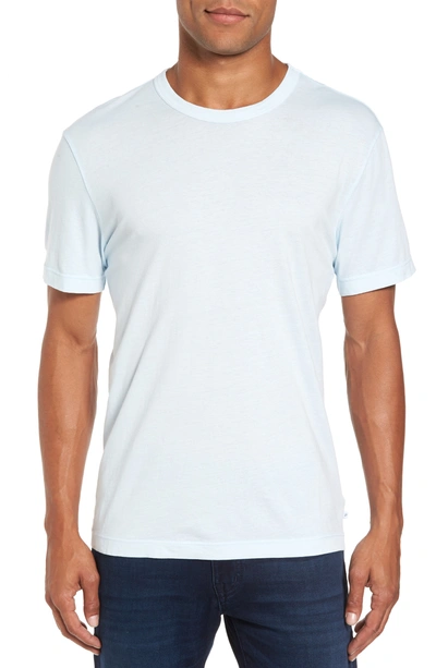 Shop James Perse Crewneck Jersey T-shirt In Powder Blue