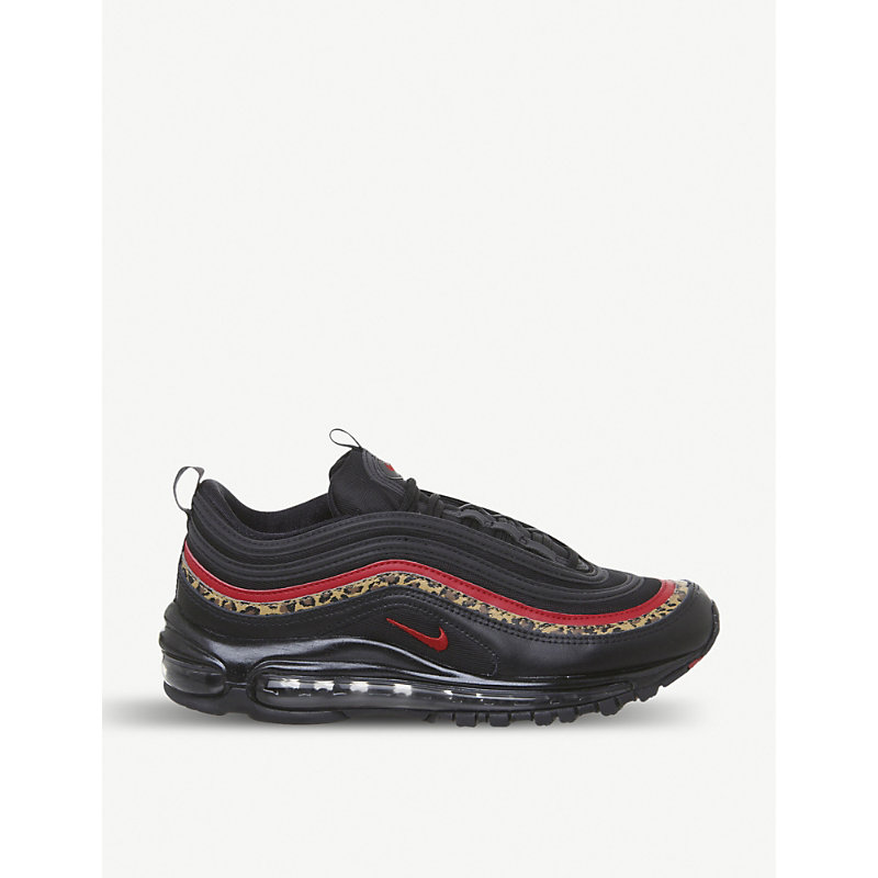 air max 97 trainers black red silver