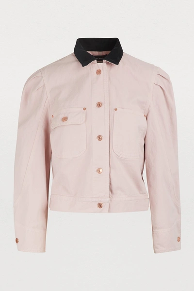 Shop Isabel Marant Iolana Jacket In Light Pink
