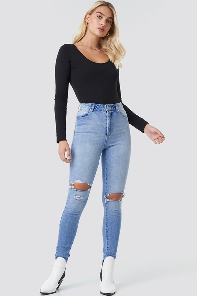 Shop Abrand A High Skinny Ankle Basher Jeans Blue In Light Blue