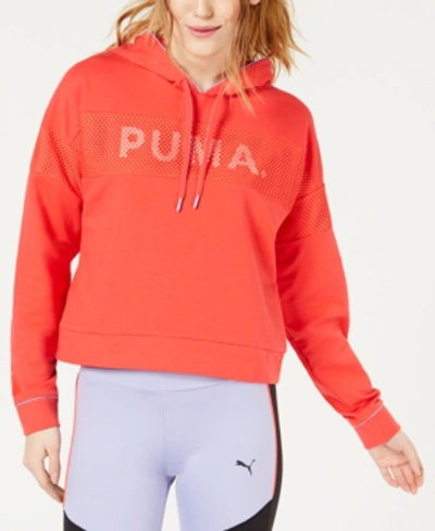 Shop Puma Chase Hoodie In Hibiscus