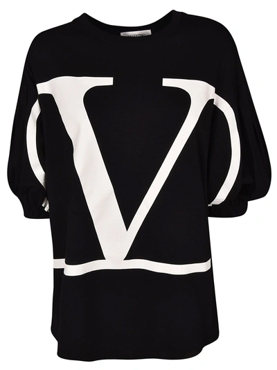 Shop Valentino Logo T-shirt In Basic