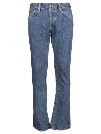 Shop Burberry Stonewashed Jeans In Mid Indigo