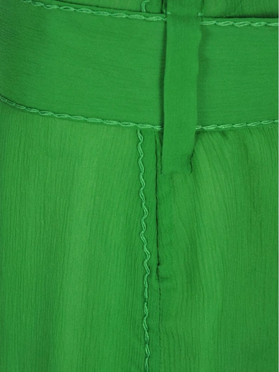 Shop Prada Long Skirt In Green