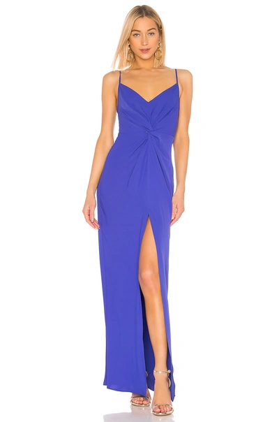 Shop Amanda Uprichard Ellie Maxi Dress In Nu Blue