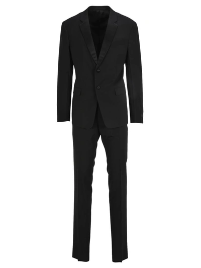 Shop Prada Classic Tuxedo Suit In Black