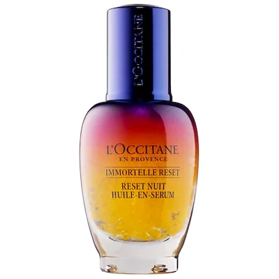 Shop L'occitane Immortelle Reset Overnight Reset Oil-in Serum 1 oz/ 30 ml